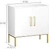 Amazon CARPETNAL Siedeboard Buffet Cabinet White Side Storage