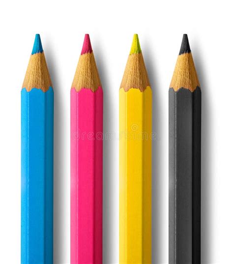 Color pencils cmyk stock photo. Image of cmyk, wood, pencil - 19833872