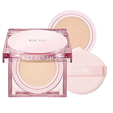 CLIO Kill Cover Mesh Glow Cushion Foundation 02 Lingerie Refill Included Korean Cushion
