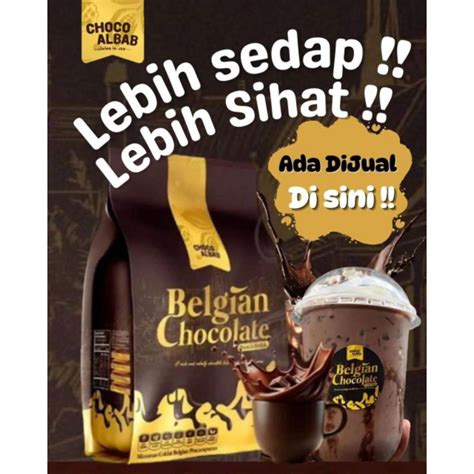 Belgian Chocolate Drink Choco Albab High Fibre Low Calorie Sachet