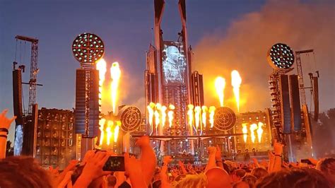 Rammstein Du Hast Live European Stadium Tour Oostende Belgium 2022