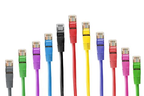 Hd Wallpaper Cable Colorful Colourful Lan Lan Cables Network