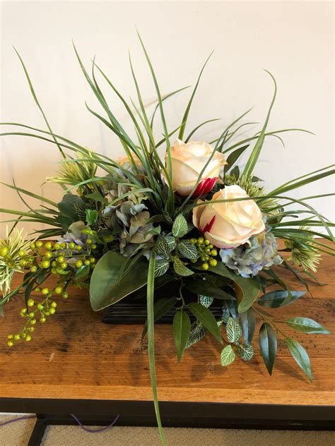 floral centerpiece  table dining table centerpiece silk floral