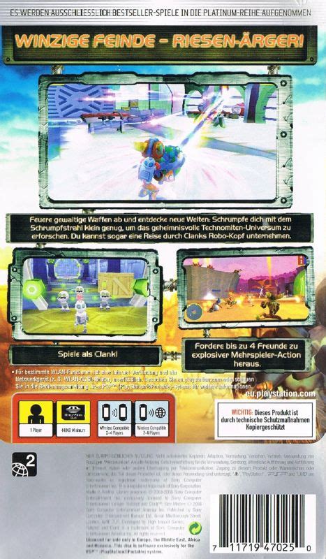 Ratchet Clank Size Matters Psp Box Cover Art Mobygames