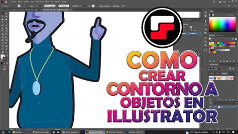 Como Crear Contorno A Objetos En Illustrator Youtube