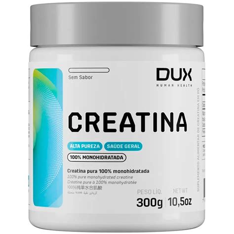 Creatina Monohidratada Ou Pura - Creatina Monohidratada 100% Pura - 300g - Dux Nutrition | Shopee Brasil