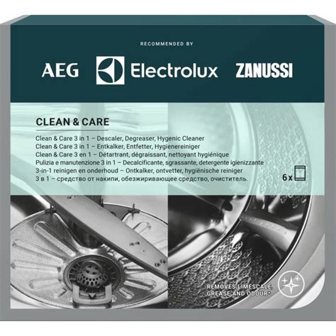 Clean & Care Cleaner (6pcs) for Electrolux AEG Zanussi Washing Machines ...