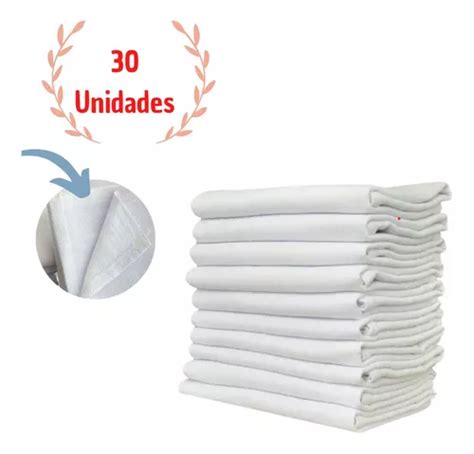 Pano De Prato Liso Branco O Legítimo Kit 30 Pronta Entrega Frete grátis