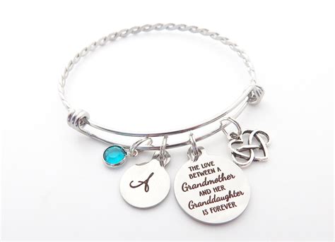 PERSONALIZED GRANDDAUGHTER Bracelet From Mimi-granddaughter - Etsy