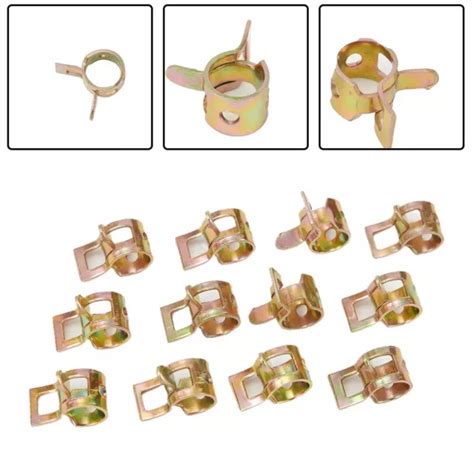 Pcs Spring Clip Fuel Oil Water Hose Pipe Tube Clamp Fastener Mm