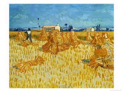 Wheat Harvest Painting at PaintingValley.com | Explore collection of ...