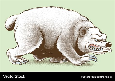 Scary Bear Royalty Free Vector Image Vectorstock