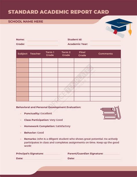 14 Free Editable Result And Report Card Formats In Ms Word