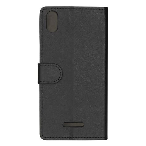 German Tech Funda Libro Elegant Wallet Negra Para Wiko Lenny Plus