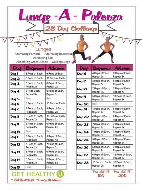 30 Day Lunge Challenge