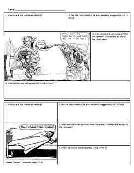 Political Cartoon Analysis Worksheet