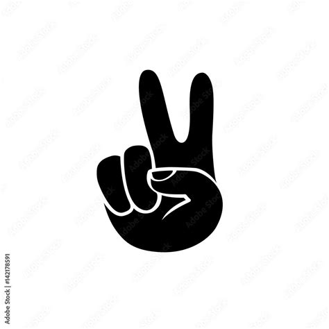 Peace Sign Hand Stock Vector Colourbox Clip Art Library