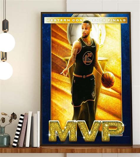 stephen curry mvp western conference finals art decor poster canvas