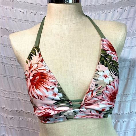 Kona Sol Swim Kona Sol Halter Floral Bikini Top Poshmark