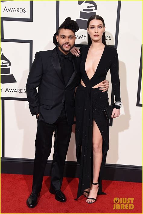 The Weeknd & Girlfriend Bella Hadid Hit Grammys 2016 Red Carpet!: Photo 3579409 | 2016 Grammys ...