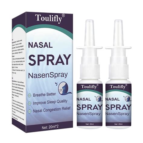 Buy Nasal Spray, Saline Wash,Sinusitis Relief, Natural Sea Water Based Nasal Spray, 10 ml*2 ...