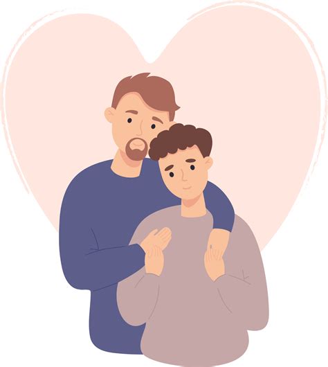 Gay Couple In Love And Heart Png