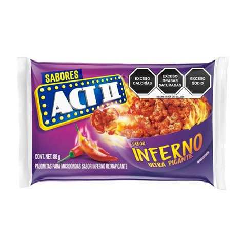 Palomitas Para Microondas ACT II Sabor Inferno Ultra Picante 88 G