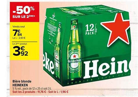 Promo Bi Re Blonde Heineken Chez Carrefour Contact Icatalogue Fr