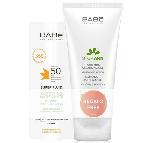 Babe Super Fluid Mattifying Face Sunscreen Spf Ml Stop Akn