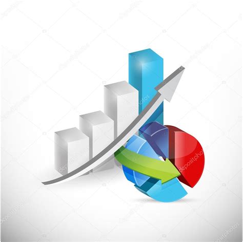 Business economy graph and pie chart concept — Stock Photo © alexmillos ...