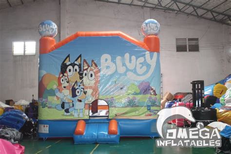 Inflatable Bluey Combo Buy Bounce House With Slide Omega Inflatables