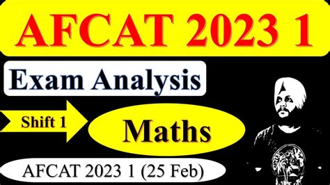 Afcat 2023 1 Maths Analysis Afcat Math Paper Analysis 25 Feb 2023