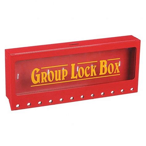 Brady Steel Red Group Lockout Box 3wph3105715 Grainger