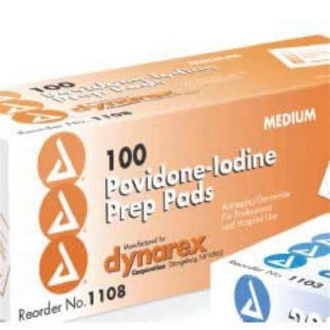 Dynarex Pvp Prep Pad Povidone Iodine Povidone Iodine Individual