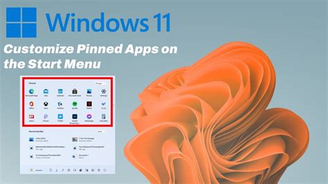 Windows 11 How To Customize Pinned Apps On The Start Menu YouTube