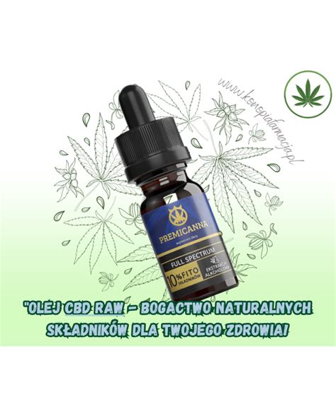 Olejek Konopny CBD 10 RAW 1000mg PREMICANNA Full Spectrum