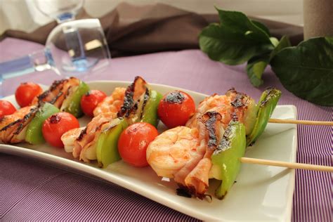 Brochetas De Langostino Y Bacon Cocinando Con Las Chachas