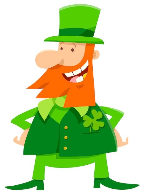 Premium Vector Cartoon Leprechaun On Saint Patrick Day