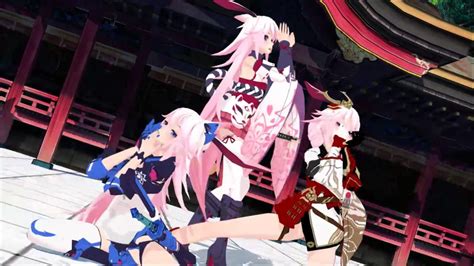 【mmd Honkai Impart 3rd 崩坏3rd 】桃源恋歌 Tougenrenka 3p Ver Youtube