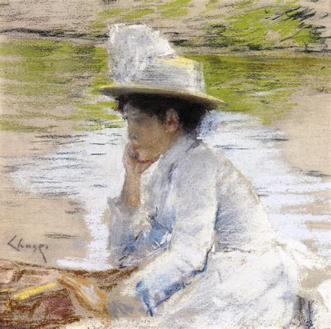 Portrait Of Mrs Chase Painting William Merritt Chase Oil Paintings