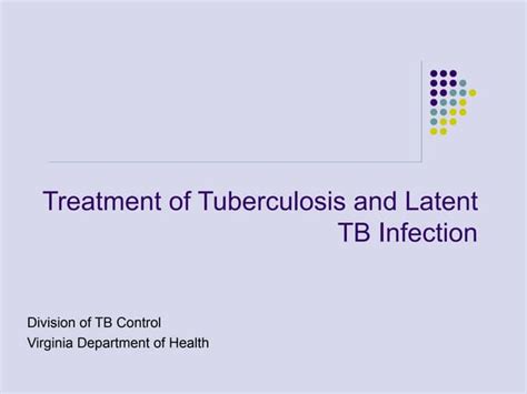 Tb And Ltbi Treatment | PPT