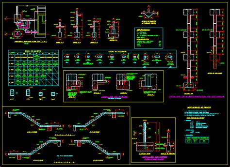 Plano De Cimentacion Losa De Contacto Losa Tapa En Dwg Mb