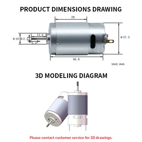 VT-390 Brushed DC Motor 3.7V 5W Small Size, High Speed - Vantelmotor