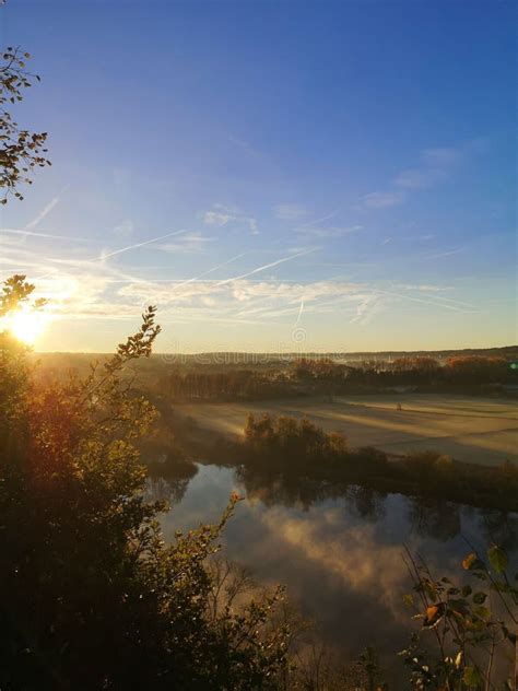 Valley Of The Ruhr In Mulheim In The Morning Sun And A Beautiful River