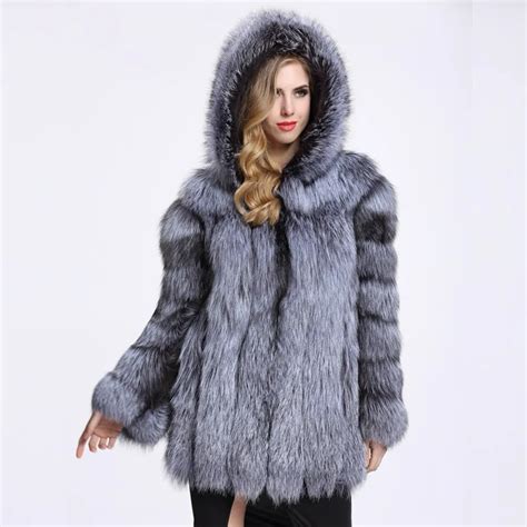 New Fashion Faux Fox Fur Coat Women Winter Medium Long Short