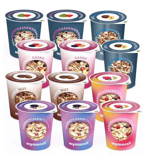 mymuesli2go zum Mitnehmen - Müsli im Portionsbecher im Probierpaket