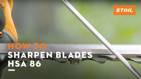 Stihl Hsa 86 ꘡ How To Sharpen The Blades Of A Cordless Hedge Trimmer