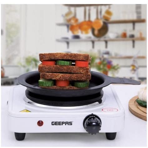Geepas Electric Single Hot Plate For Flexible Precise Table Top Cooking And Portable Electric