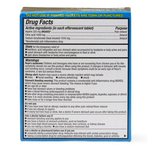 Goodsense Effervescent Antacid Pain Relief Tablets 30