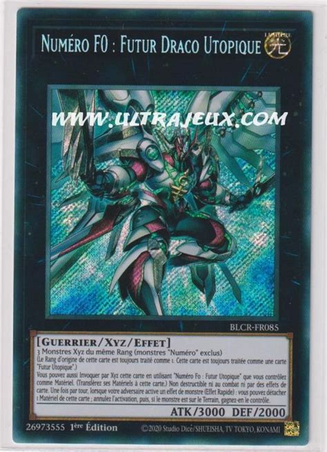 Numéro F0 Futur Draco Utopique Blcr Fr085 Carte Yu Gi Oh Cartes